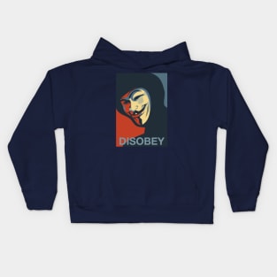 Anonymous Mask Disobey Poster Art Kids Hoodie